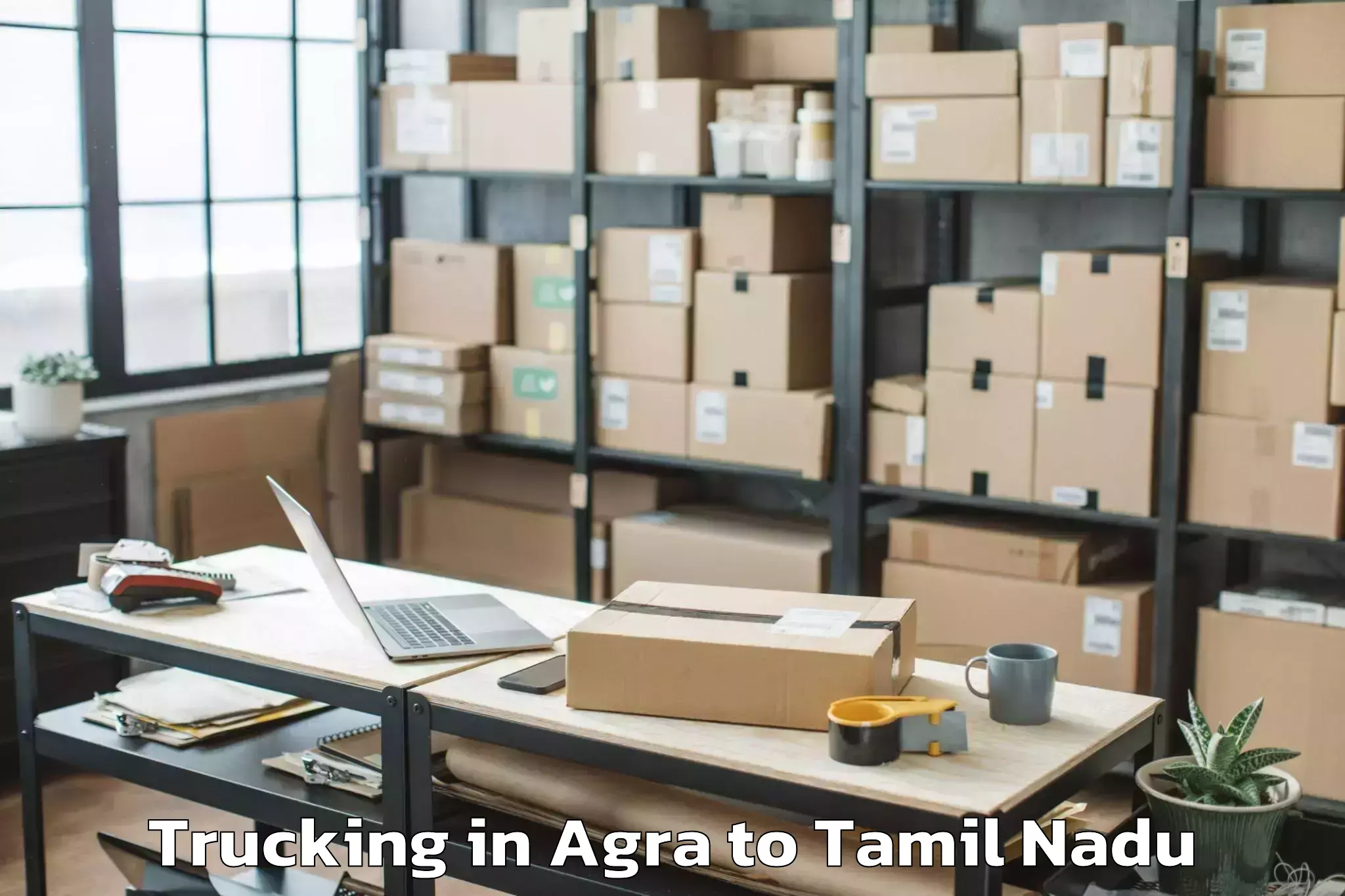 Leading Agra to Gujiliamparai Trucking Provider